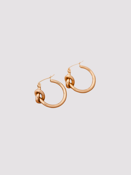 Golden Knot Earrings- Tarnish Free 💧