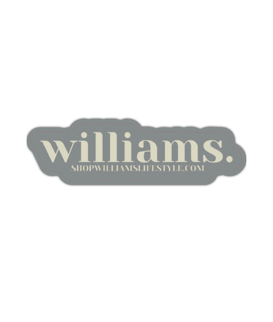 Williams Logo Sticker