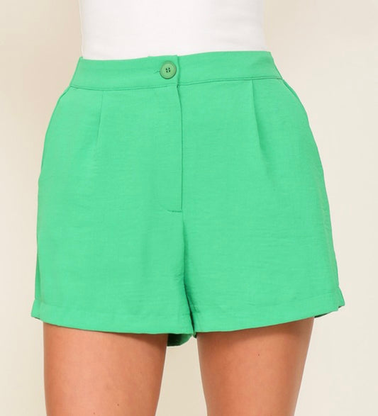 Never Say Shorts- Green