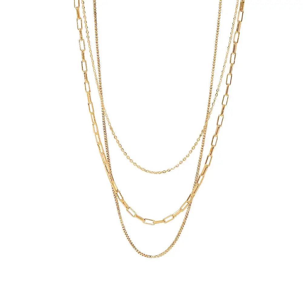 Triple Threat Necklace (water resistant/tarnish free)